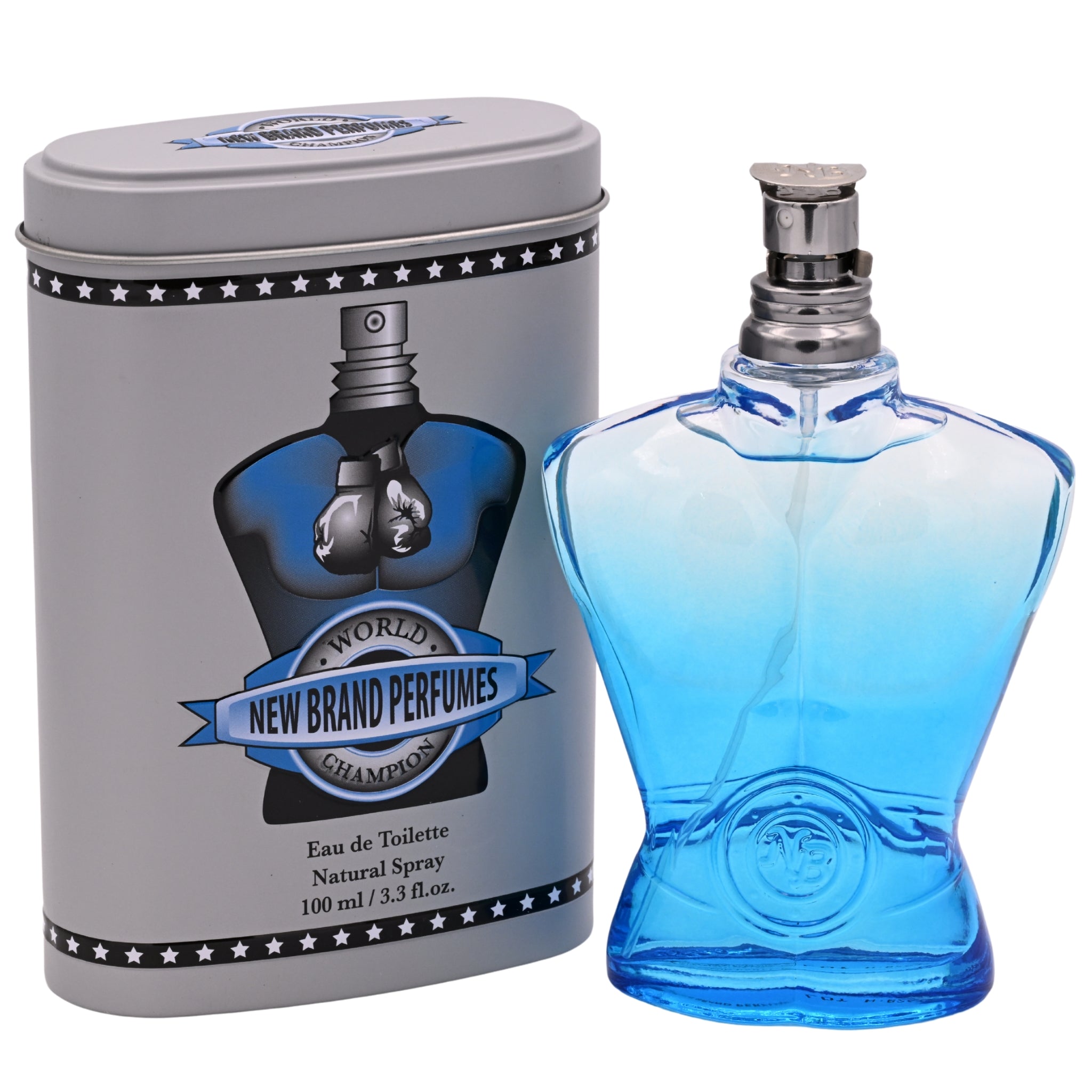 World Champion Blue by New Brand Cologne for Men EDT 3.4 oz