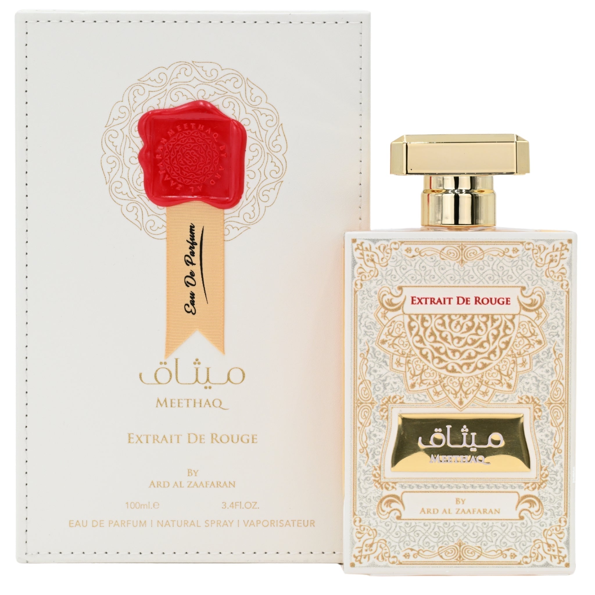 Meethaq Extrait De Rouge by Ard Al Zaafaran Unisex EDP 3.4 oz