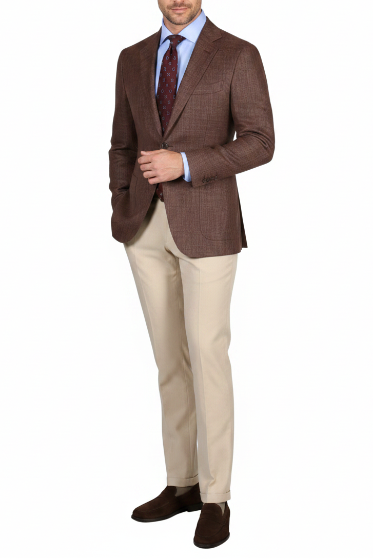 Sartorio Birdseye Wool-Cotton Sport Jacket