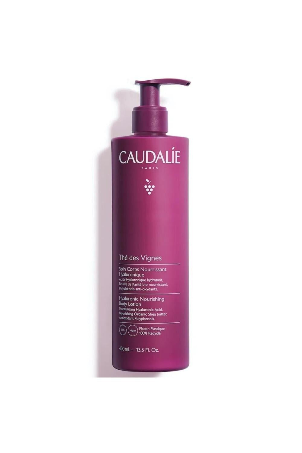 Caudalie The Des Vignes Body Lotion 400ml - Moisturizing, Softening, and Soothing Dry Skin