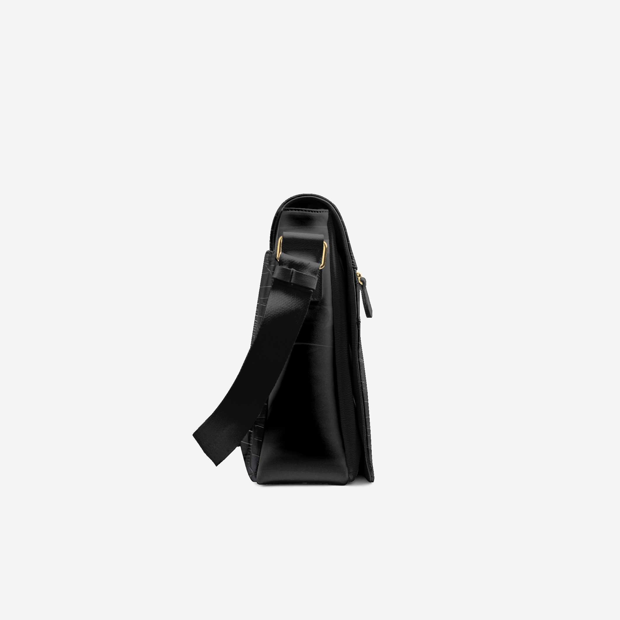 Vegan Luxe City Messenger Bag 16” | BYMANYC ® New York Milano Street Edge