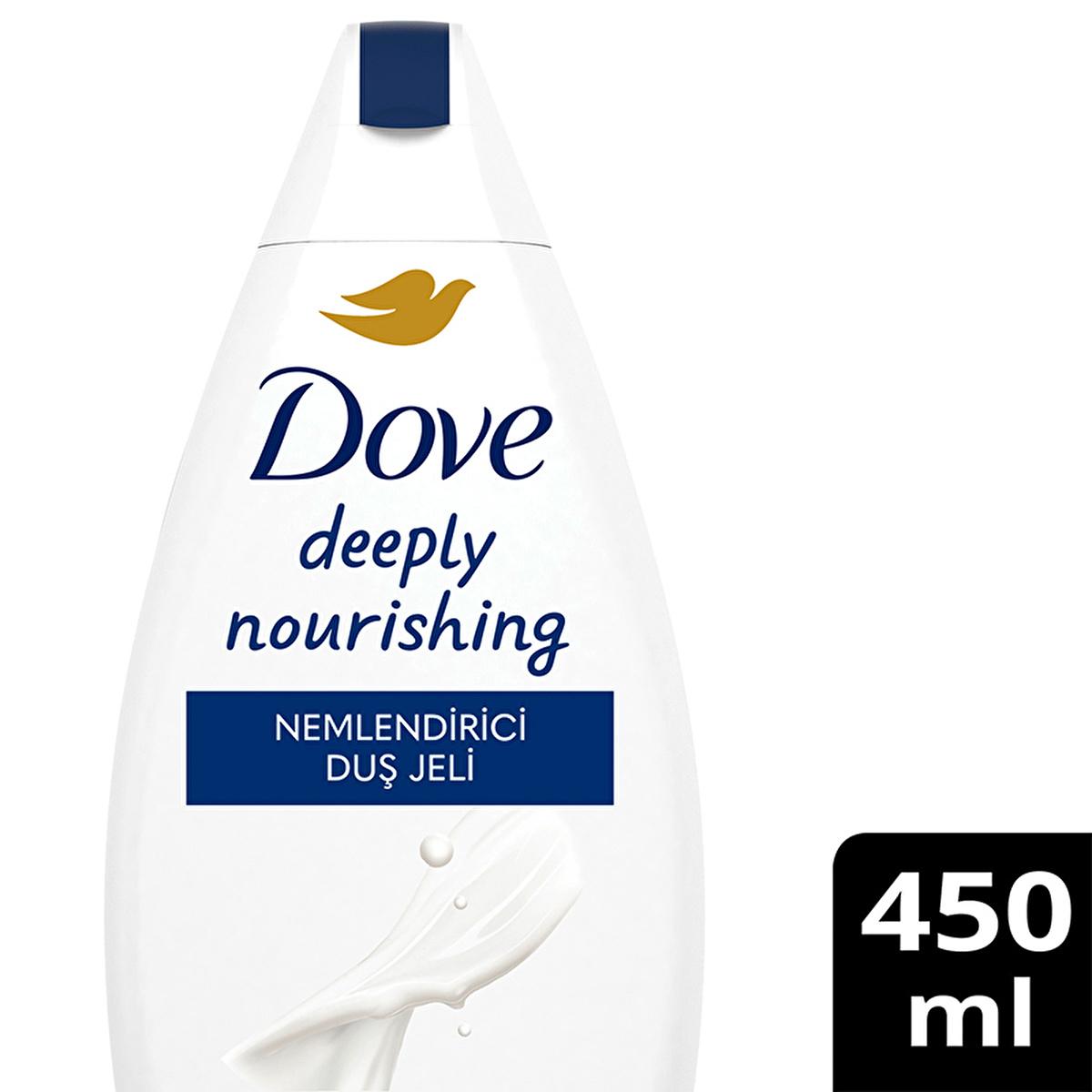 Dove Deeply Nourishing Moisturizing Shower Gel - Hydrating Body Wash for Dry, Sensitive Skin - PETA Approved & Recycled Bottle