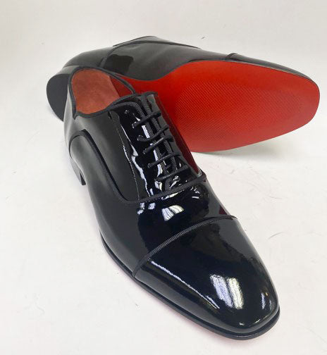 C Collection Patent Leather Oxford - Black