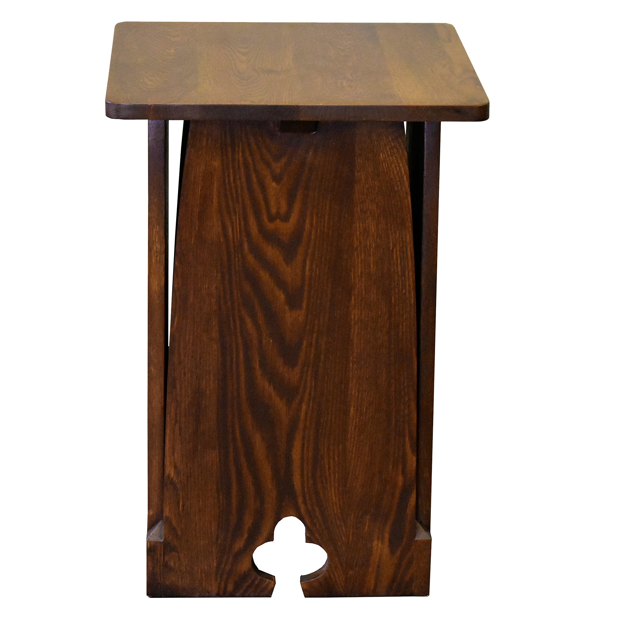 PRE-ORDER Mission Oak Tabouret Side Table - Walnut (W1)