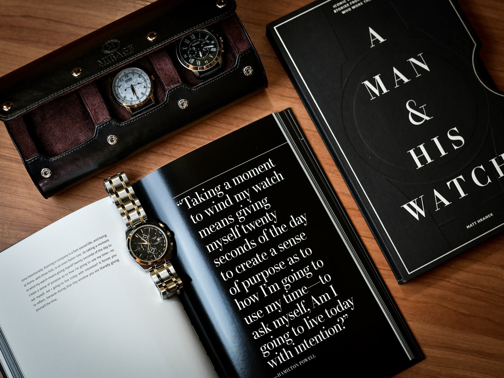 3 Watch Case - Jade Black