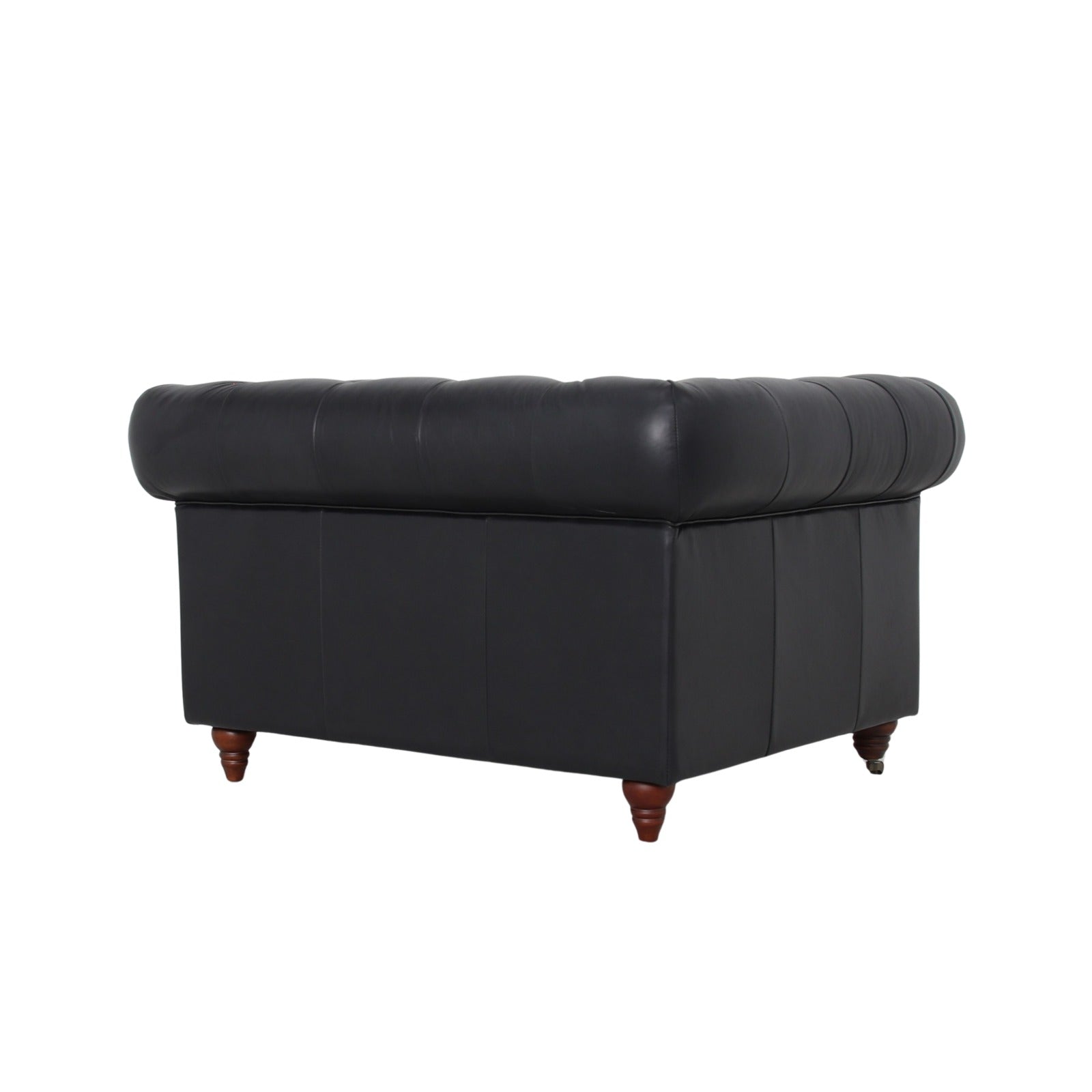 Belgravia Chesterfield Top Grain Leather Club Chair – Classic Tufted Armchair in Premium Finishes