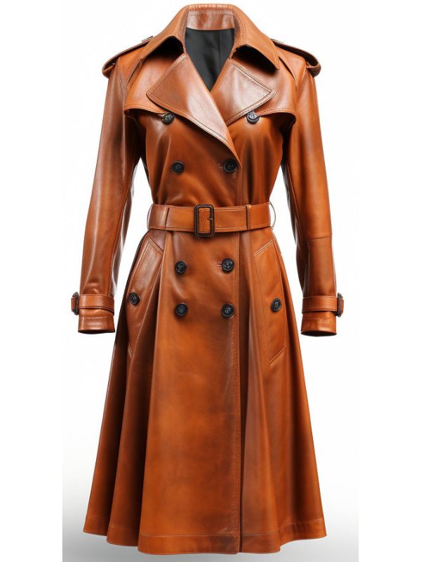 Women’s Brown Real Leather Coat
