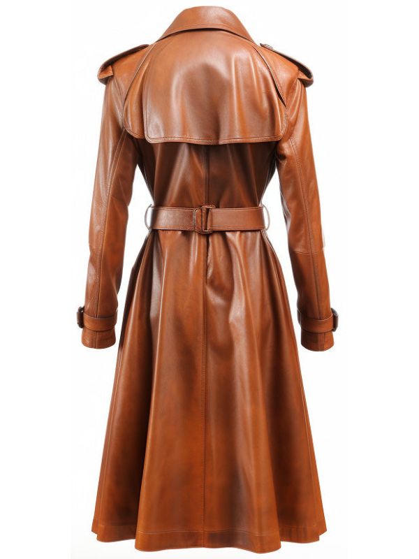 Women’s Brown Real Leather Coat