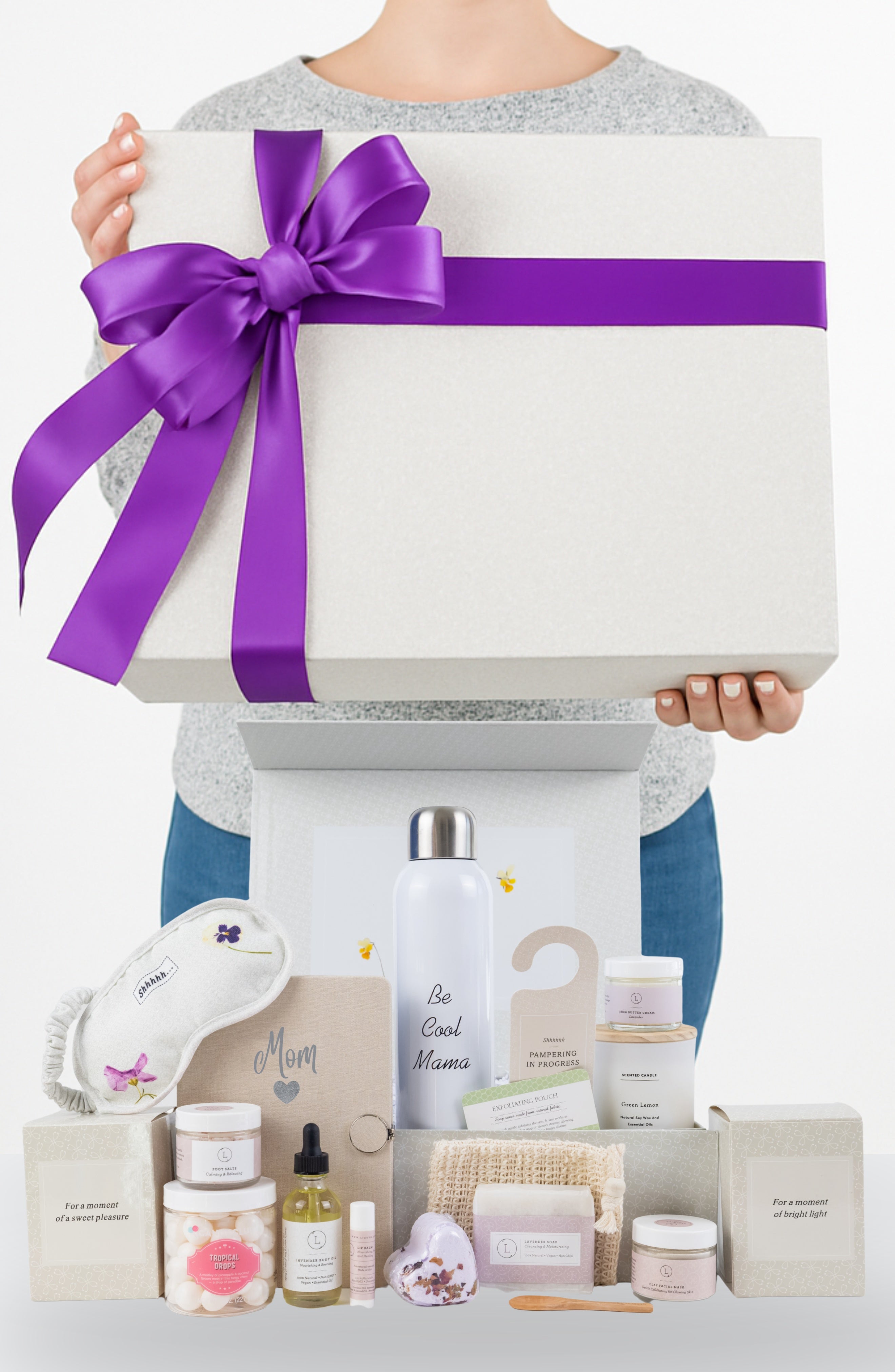 Luxury Gift for Mom – Natural Bath & Body Spa Gift Box