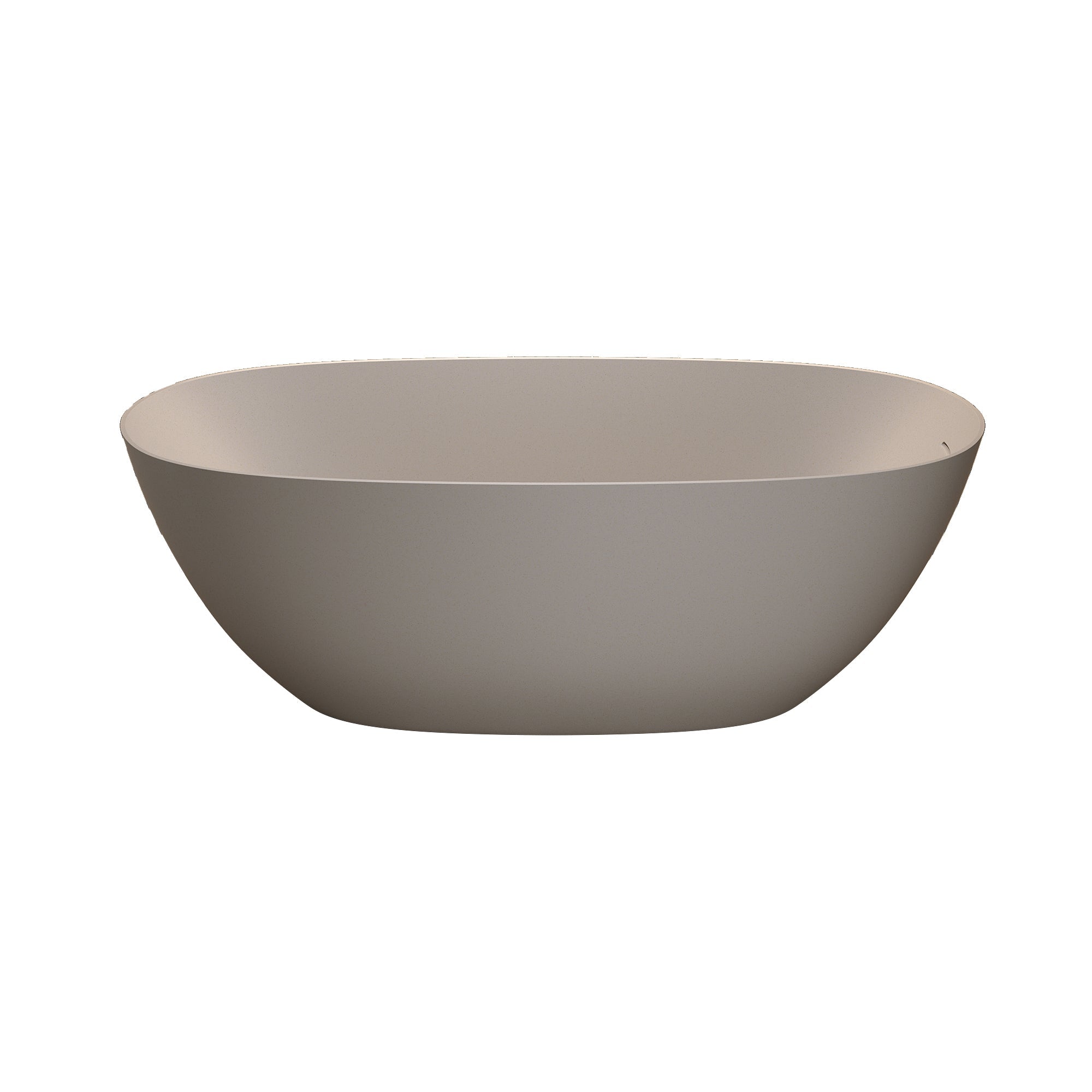 69'' Freestanding Bathtub Resin Stone Soaking Bathtub