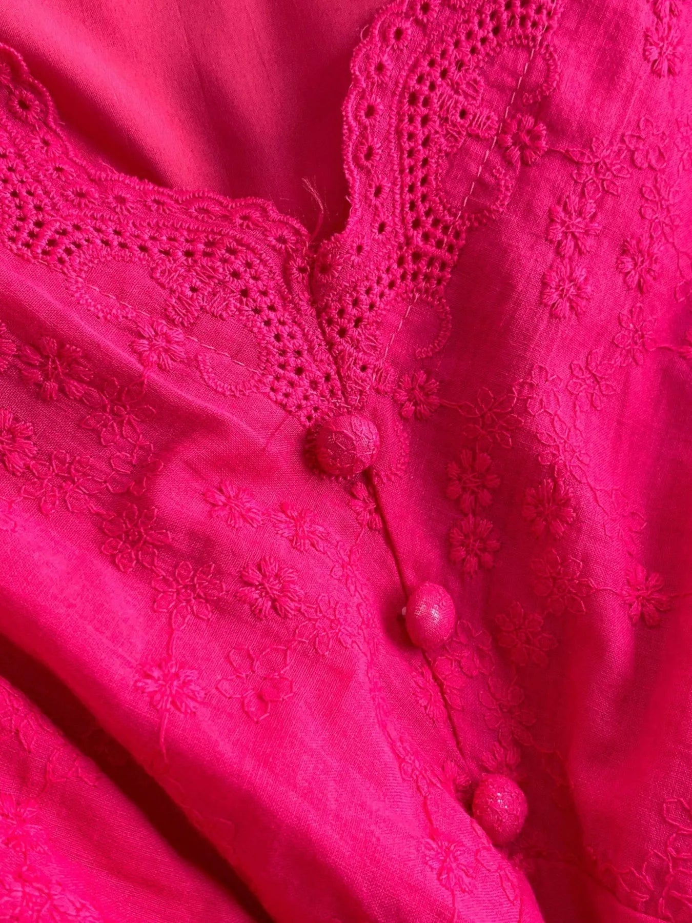 Lace Detail A-Line Midi Dress