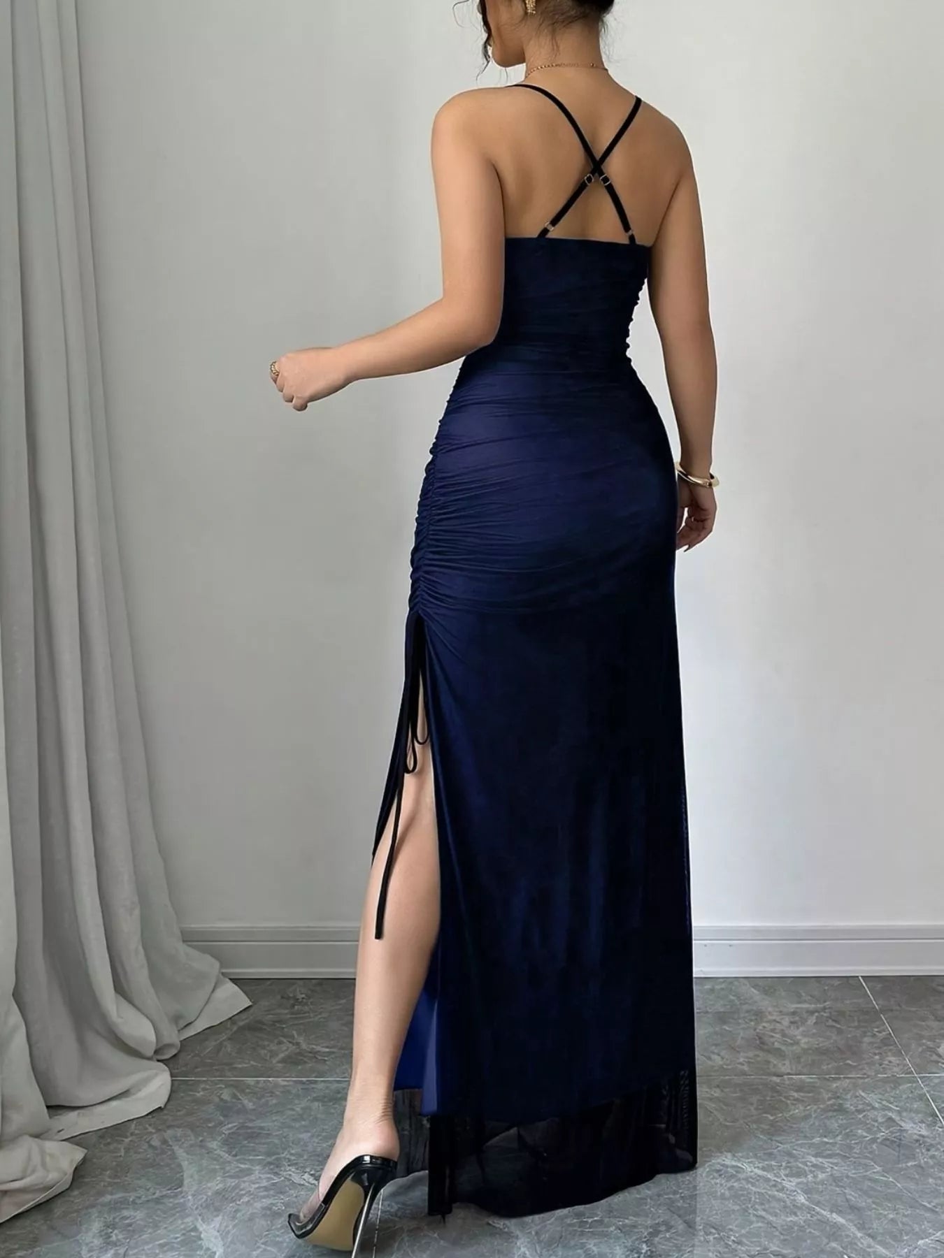 Sweetheart Neck Spaghetti Strap Maxi Dress