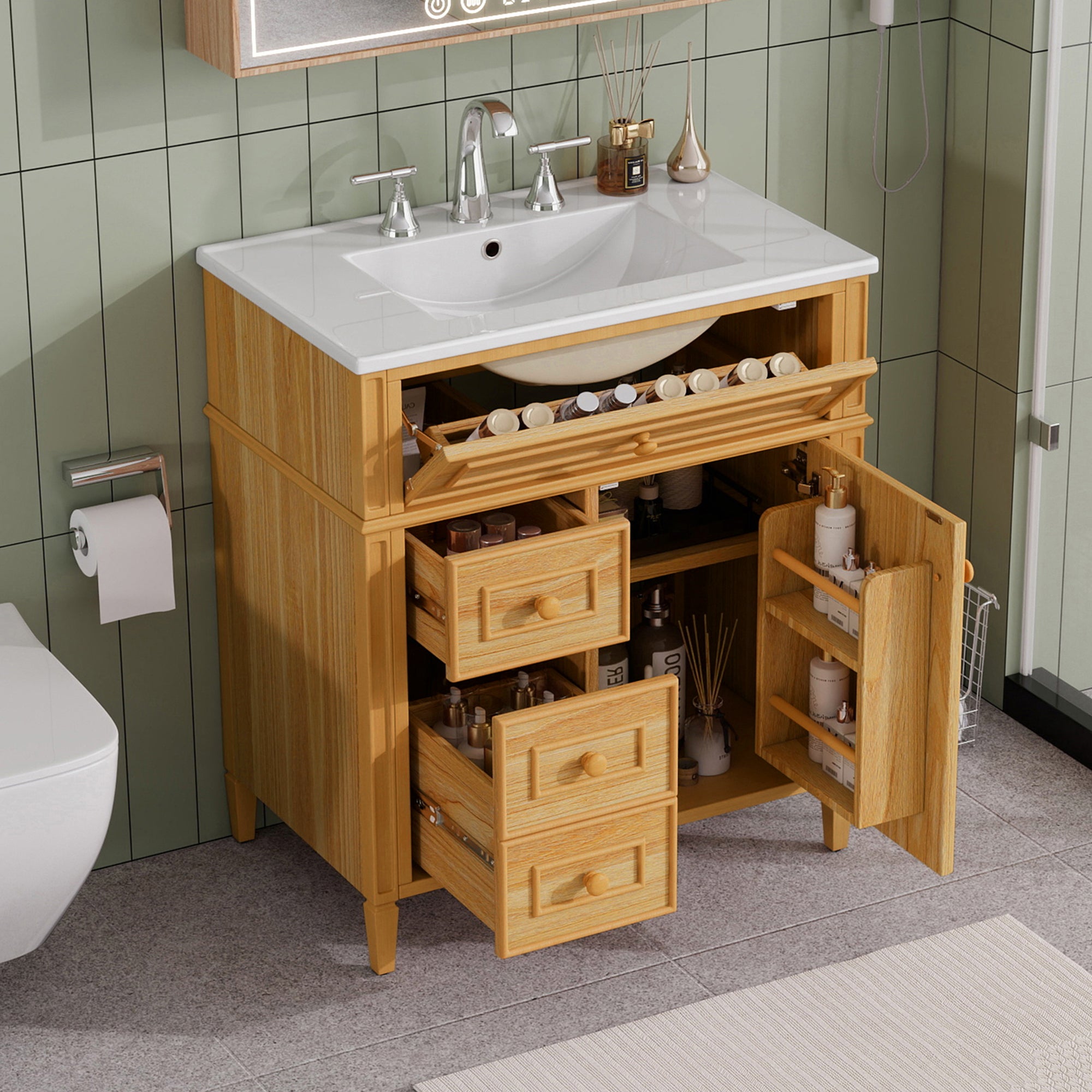 30" Bathroom Vanity with Sink