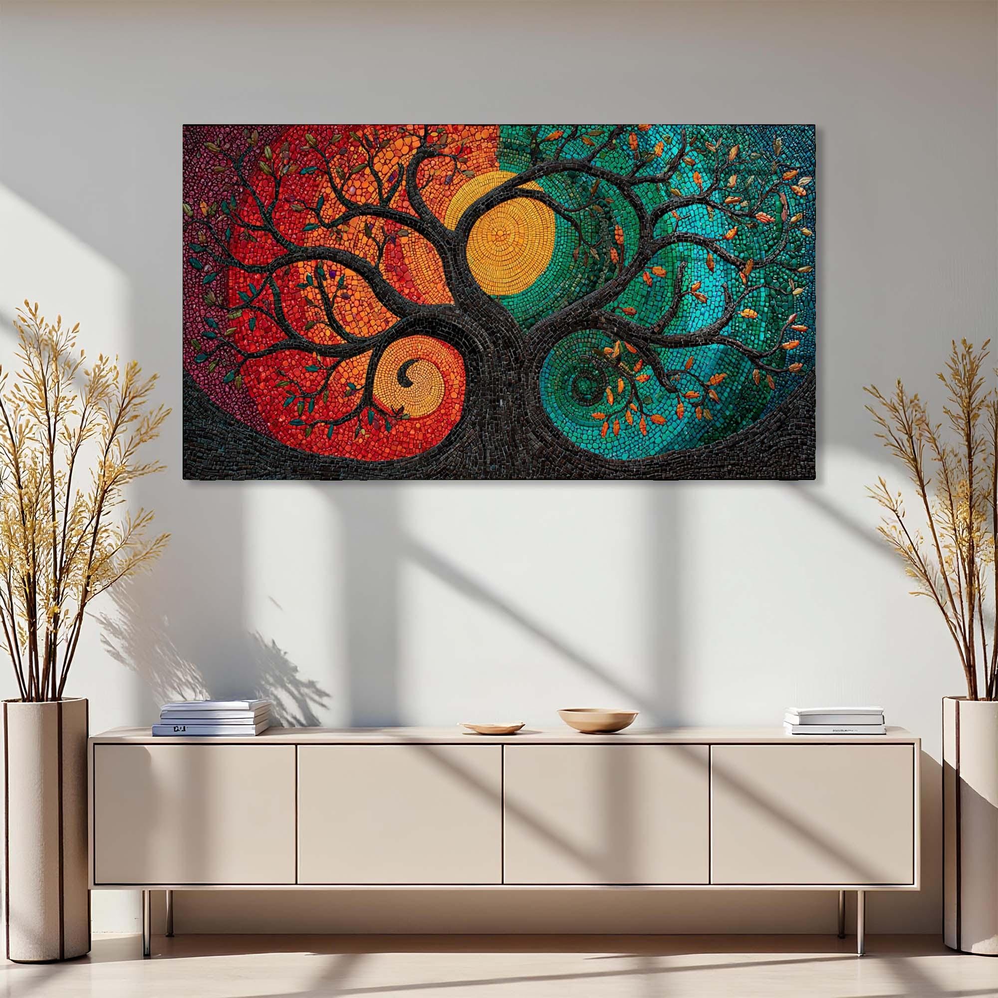 Tree of Life Tempered Glass Wall Art | Spiritual Decor