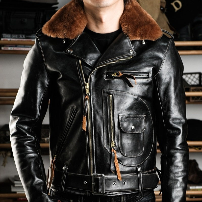 Maison Cavalier — The Horsehide Fur-Collar Jacket