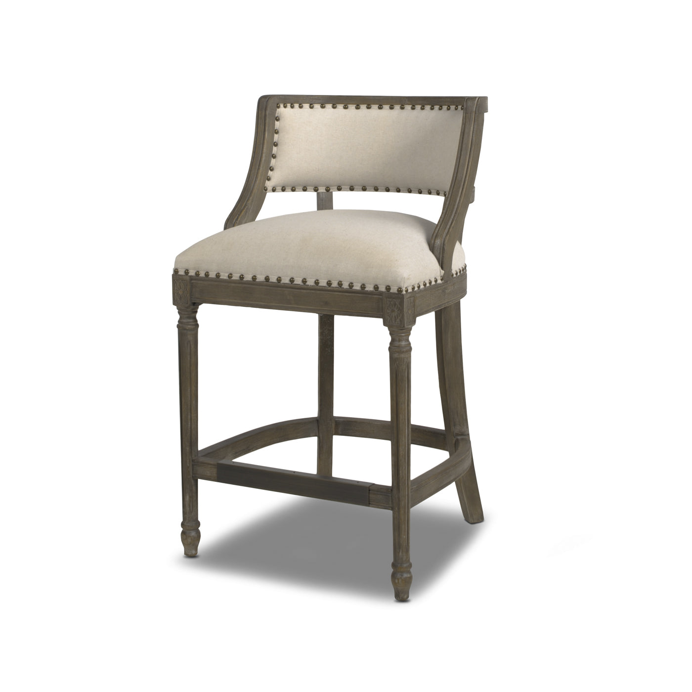 Paris 26.5" Farmhouse Counter Height Bar Stool