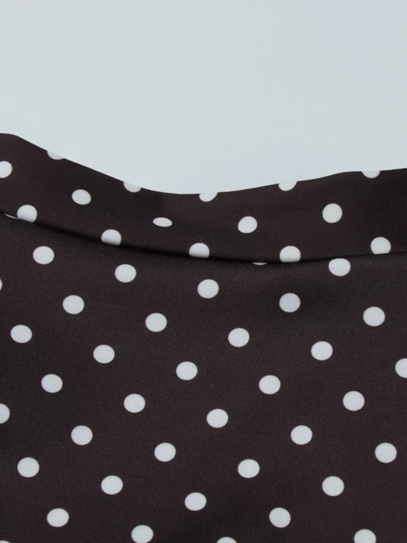 Polka Dot Cut-Out Front Mini Dress