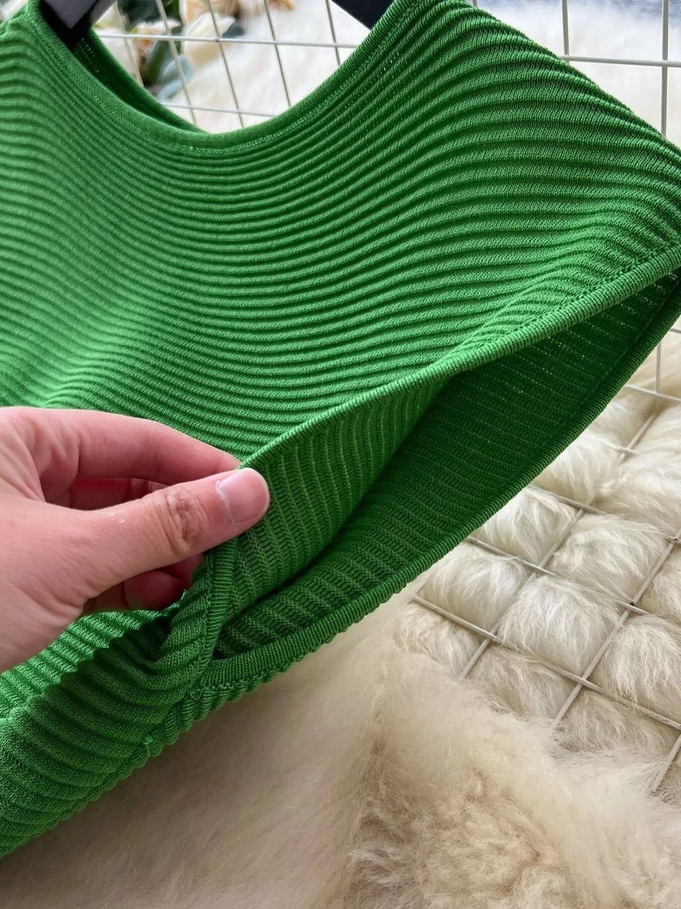Sleeveless Textured Knit Dress
