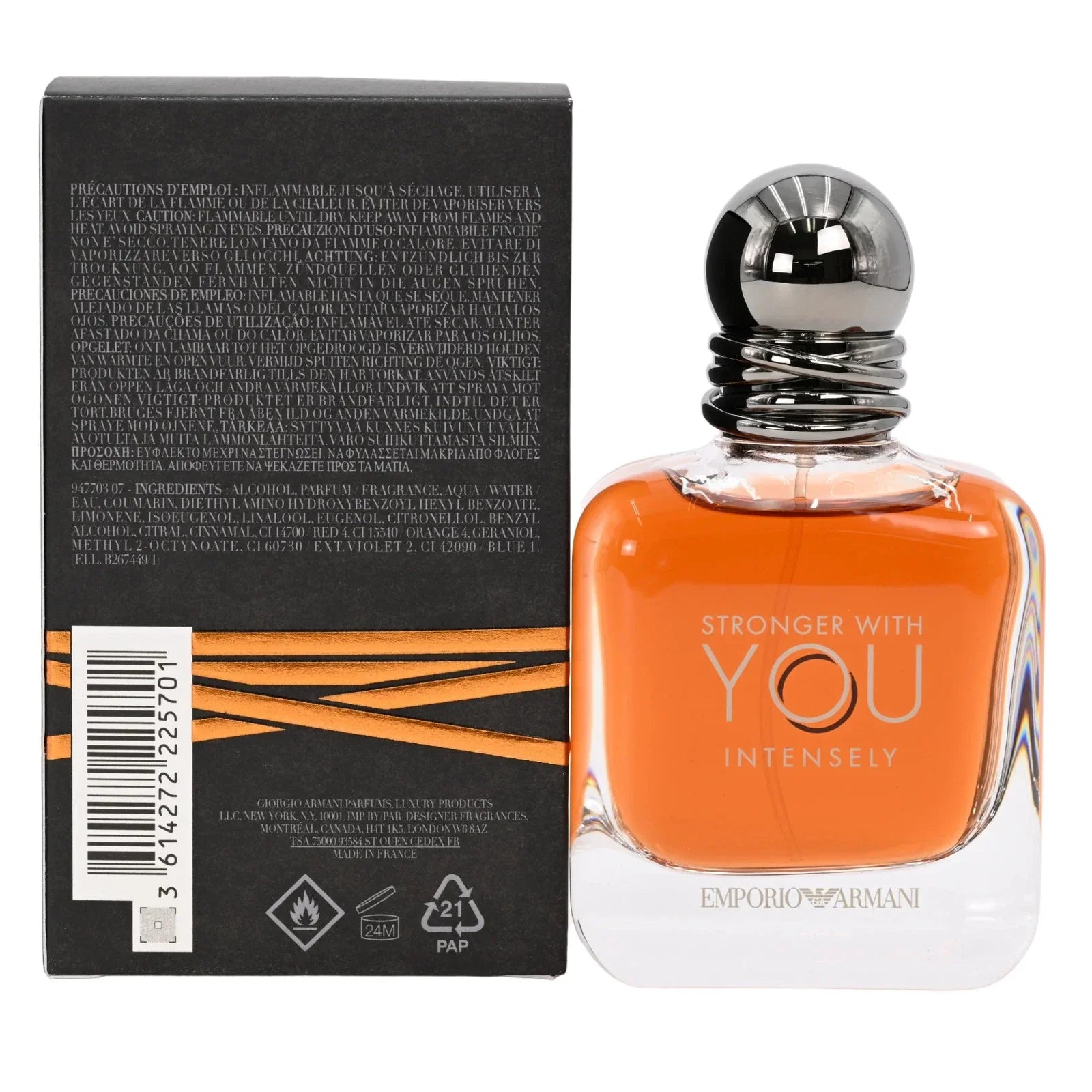 Stronger With You Intensely by Armani Eau De Parfum Spray 1.6 oz