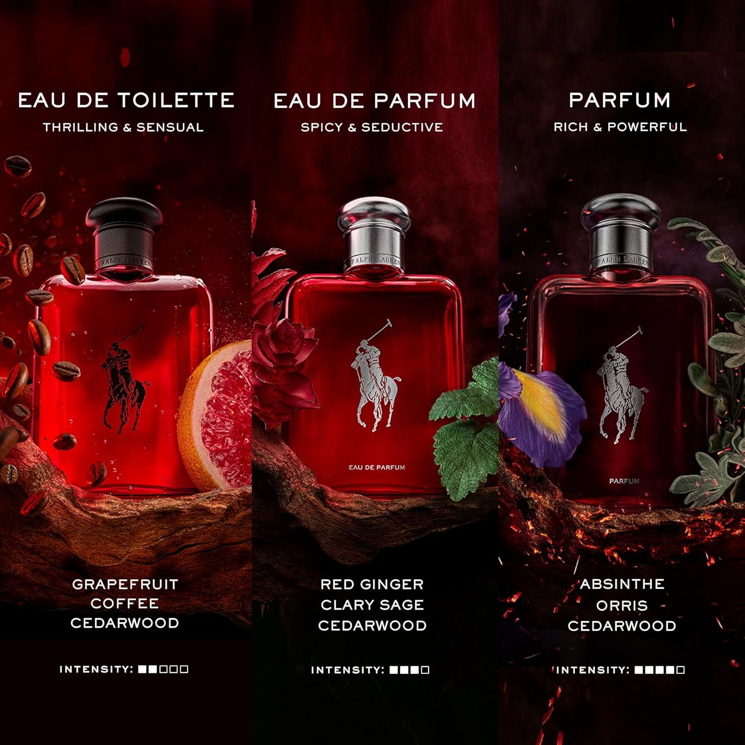 Polo Red by Ralph Lauren Eau De Toilette Spray for Men 4.2 oz