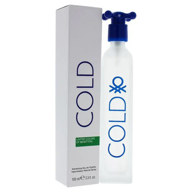 Cold by United Colors of Benetton Eau De Toilette Spray for Men 3.3 oz