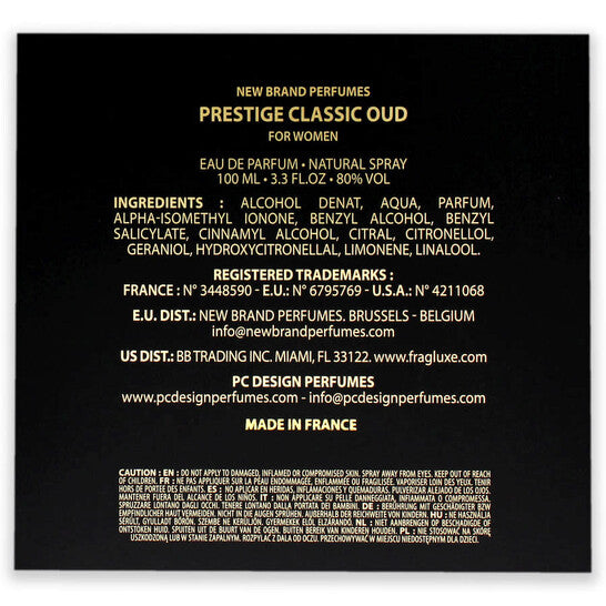 New Brand Classic Oud for Women 3.3 oz EDP Spray