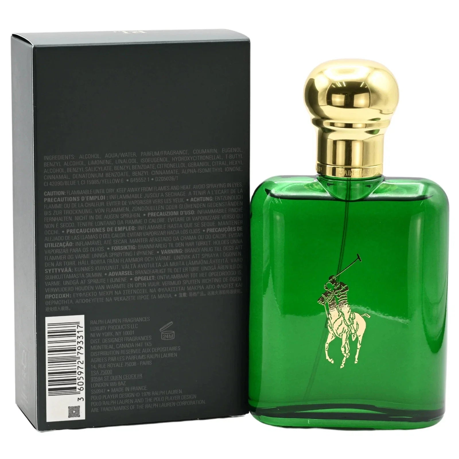 Polo by Ralph Lauren Men's Green Eau De Toilette Spray 4.2 oz