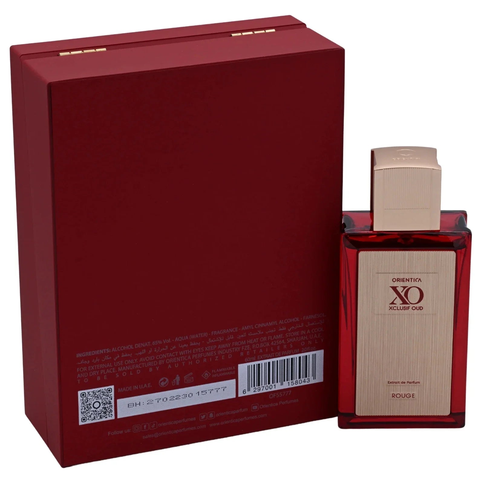 Orientica Xo Xclusif Oud Rouge by Orientica EDP 2.0 oz