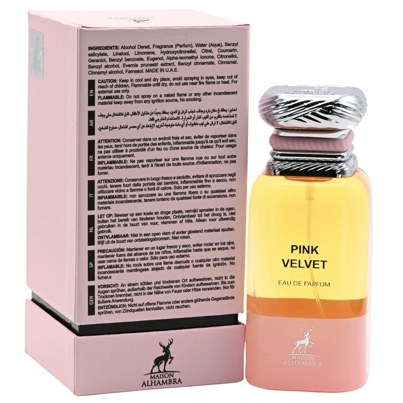 Pink Velvet by Maison Alhambra Perfume for Women EDP 2.7 oz