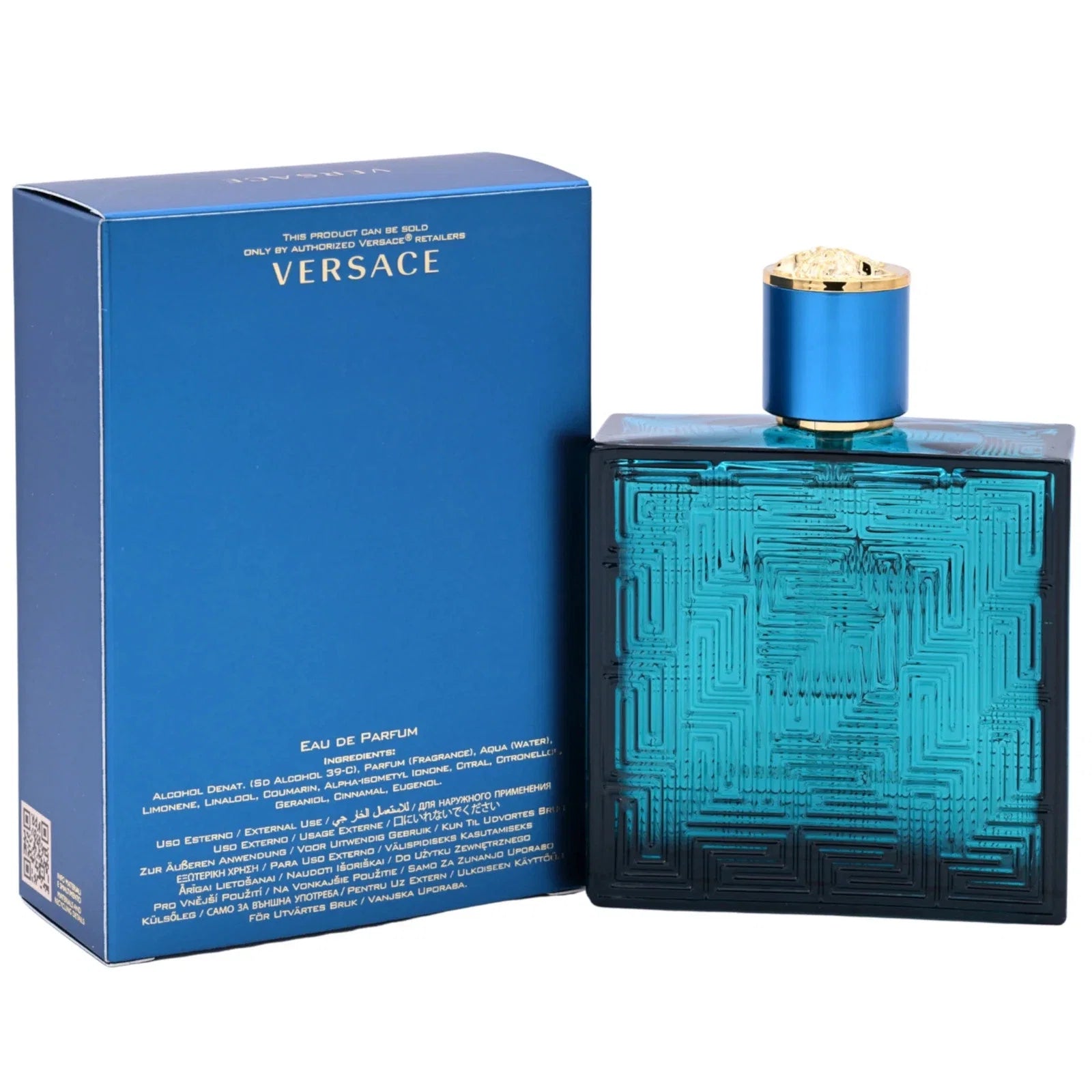 Versace Eros 3.4 oz EDP Men’s Cologne – Fresh Sweet Woody Designer Fragrance