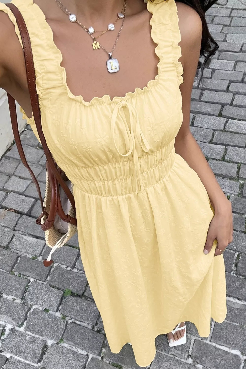 Square Neck Sleeveless Maxi Dress