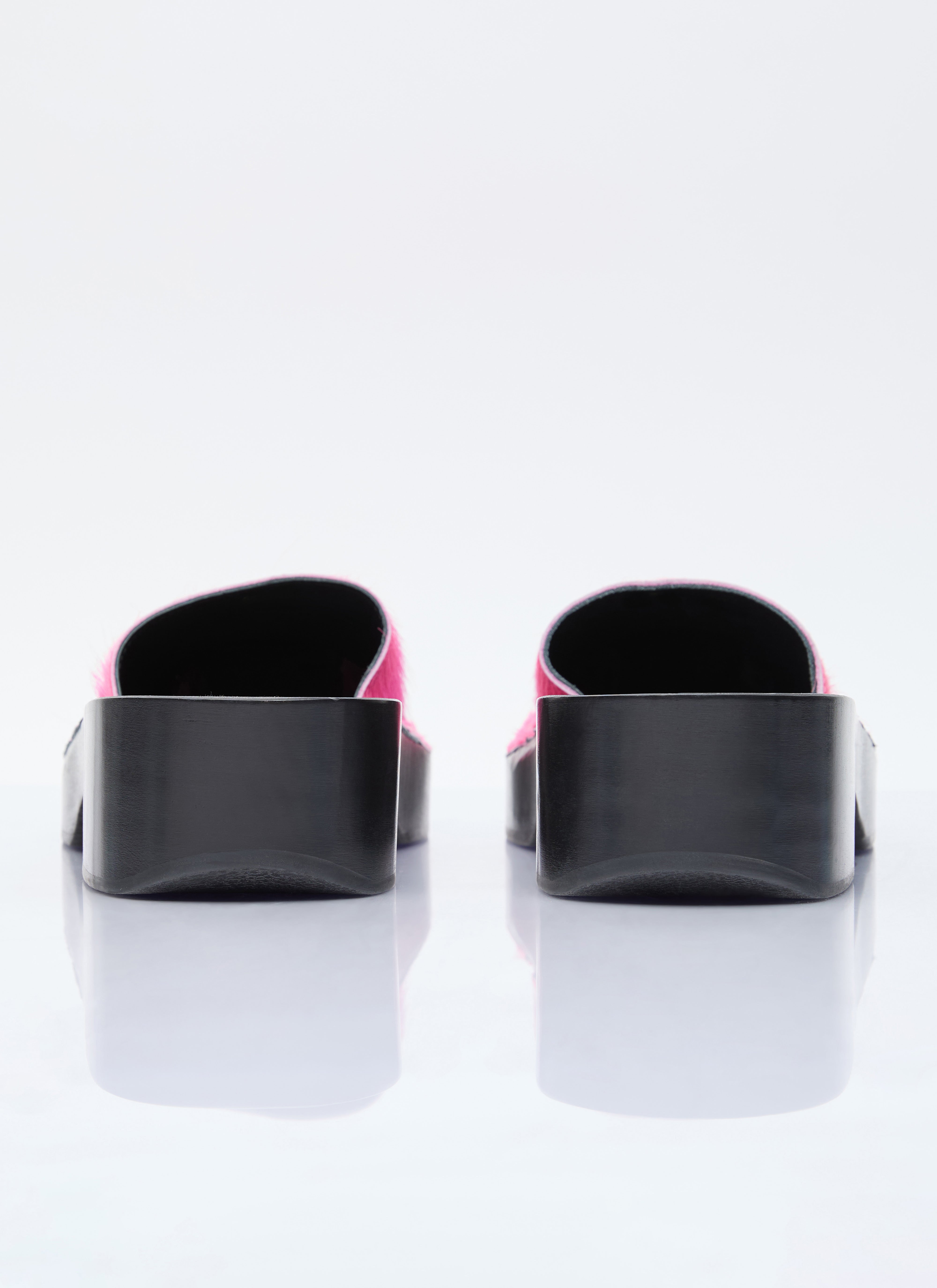 Acne Studios Women Hairy Wood Clogs