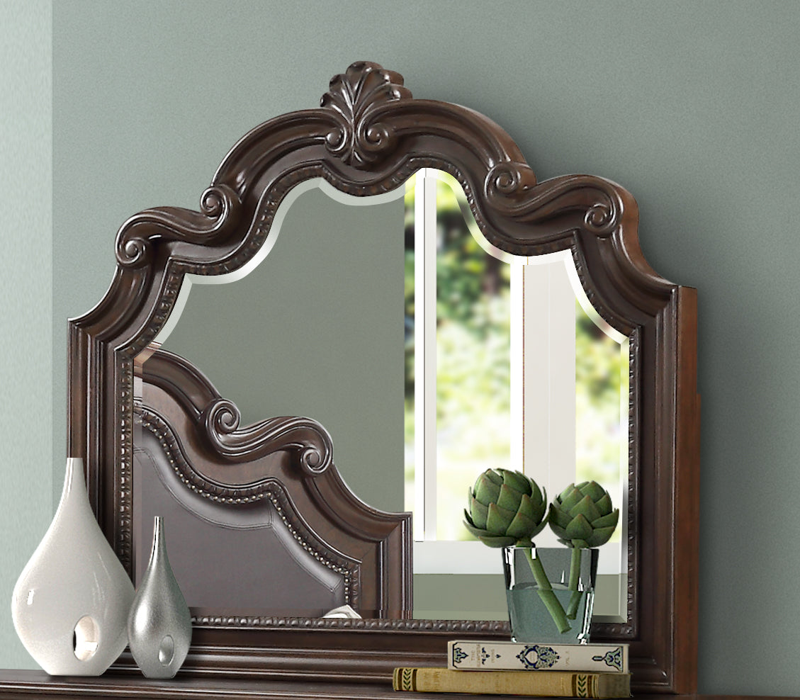 Mahogany Ornate Mirror