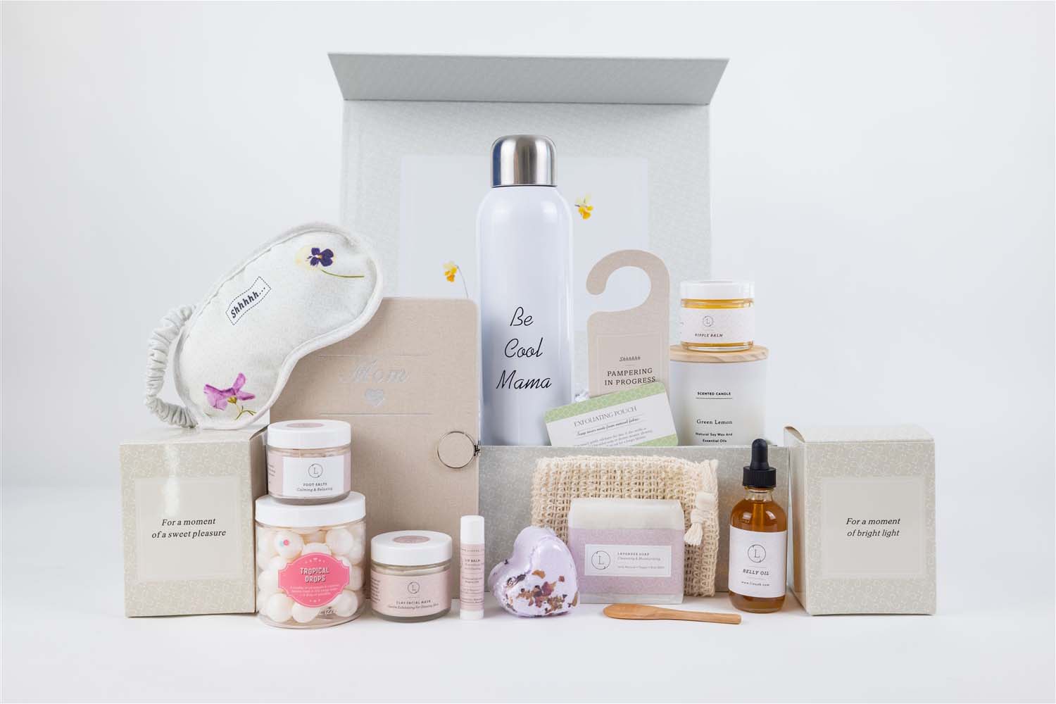 New Mom Gift – Natural Pampering Skincare & Self-Care Box