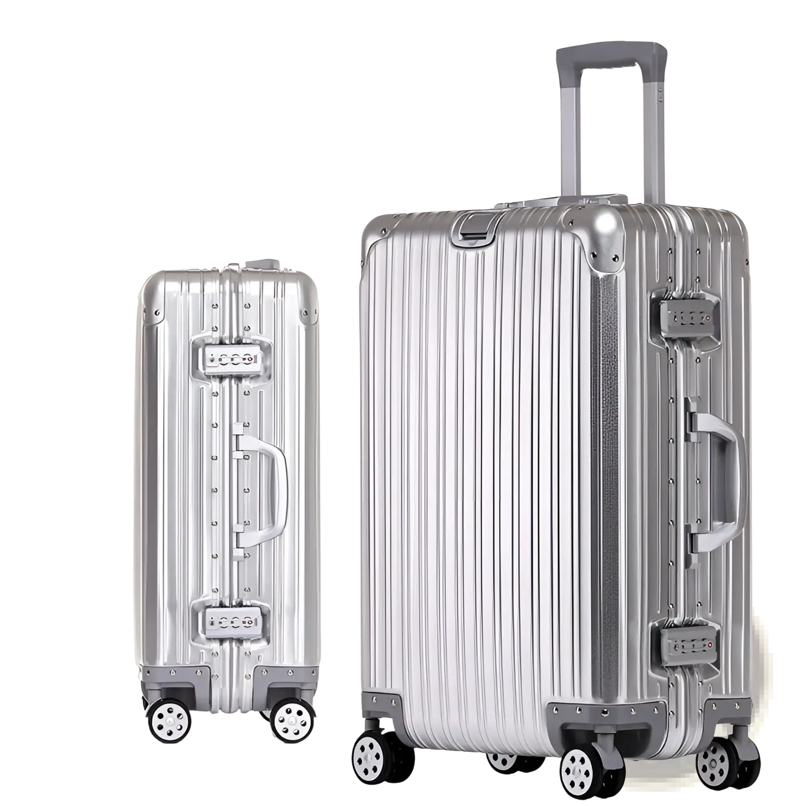 Aluminum Magnesium Luggage Hardshell Spinner Suitcase