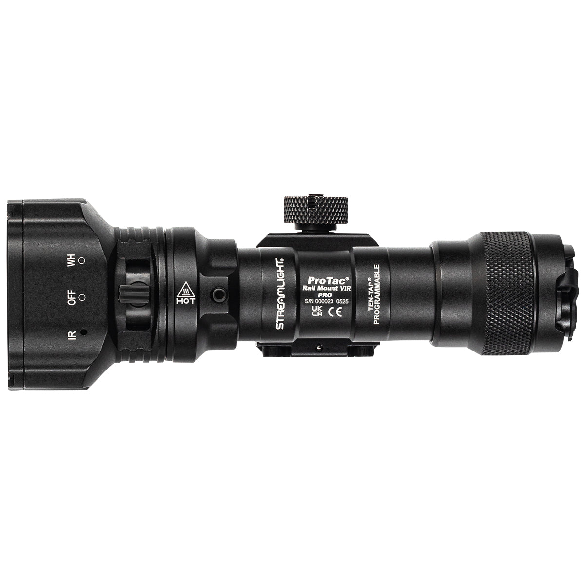 Streamlight ProTac VIR Pro - Multi-Fuel Light w/ 40,000 Candela & IR Illuminator - Night Vision Ready