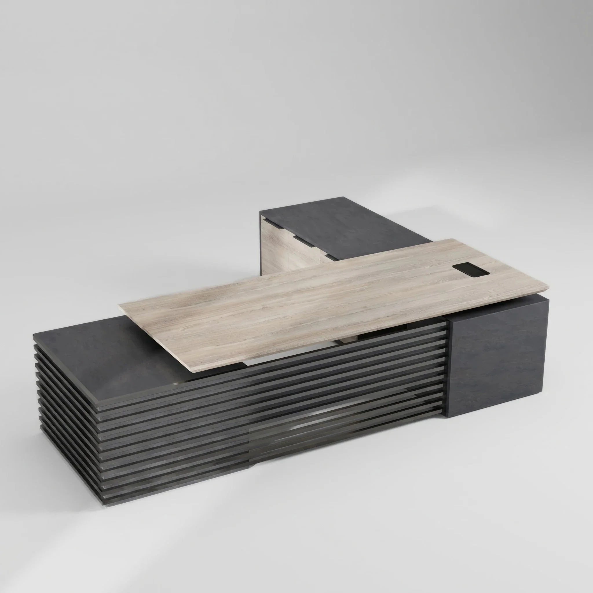 Anderson · L-Shaped Executive Standing Desk, Adjustable Height - Overture Gifts