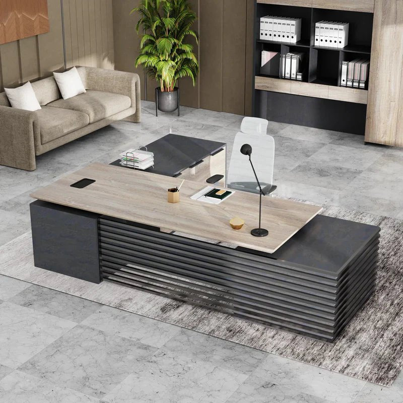 Anderson · L-Shaped Executive Standing Desk, Adjustable Height - Overture Gifts