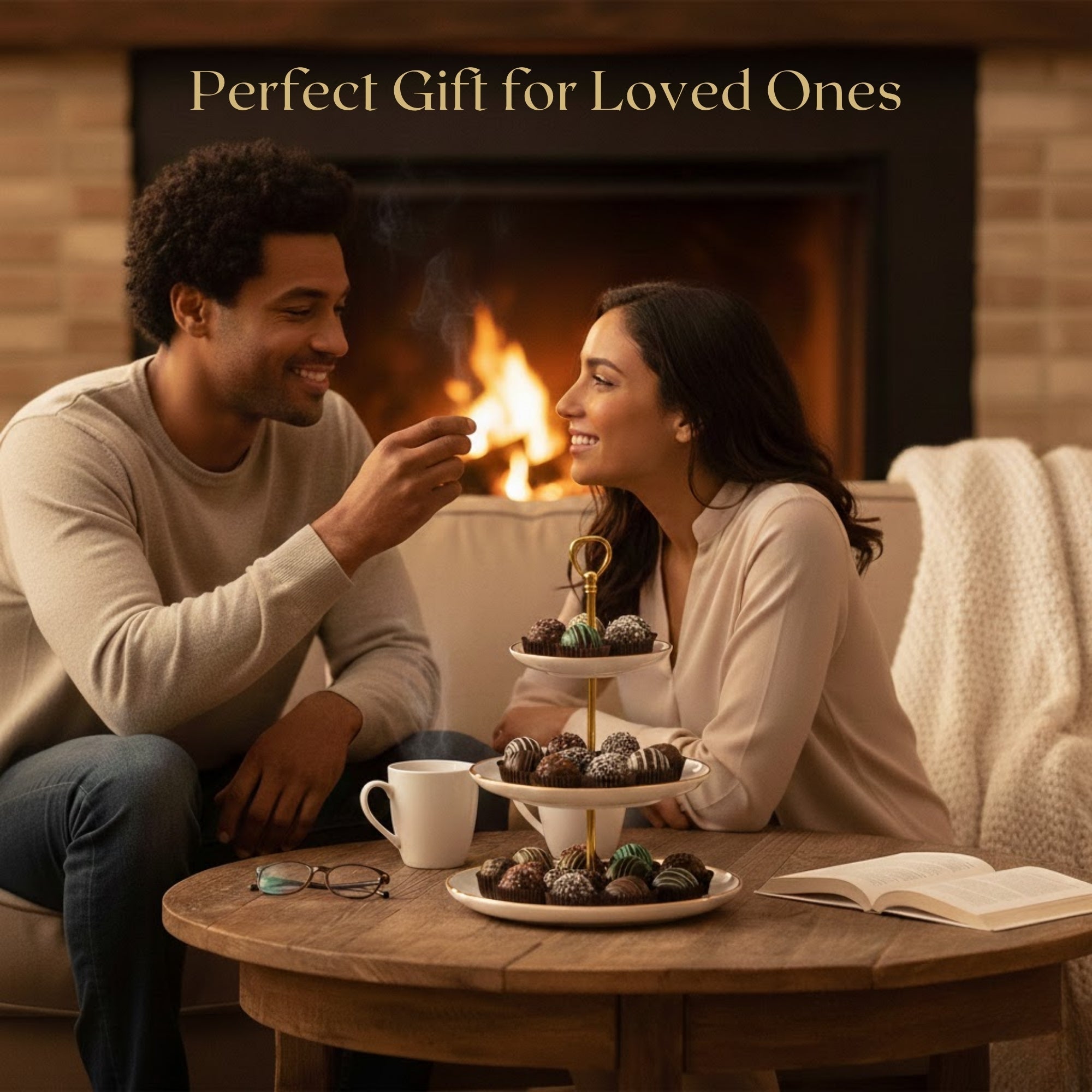 Andy Anand Artisan Dark Chocolate Truffles, 24 pc – Handmade Assorted Flavors, 60% Cocoa Butter, Gourmet Birthday & Holiday Gift Collection - Overture Gifts