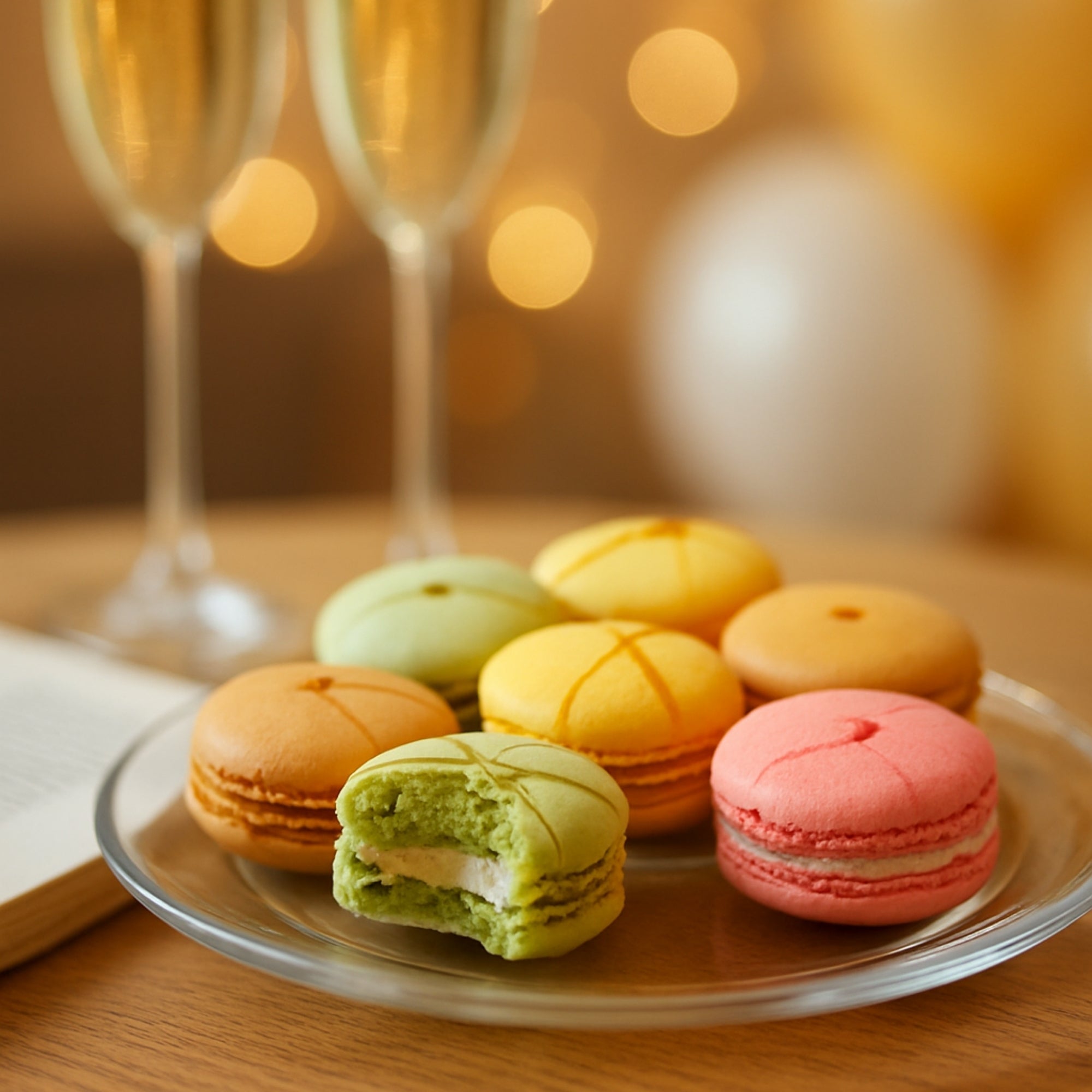 Andy Anand French Macarons, 24-Piece Gift Box – Made Fresh Daily, Assorted Gourmet Flavors, Gluten-Free – Birthday & Holiday Celebration - Overture Gifts