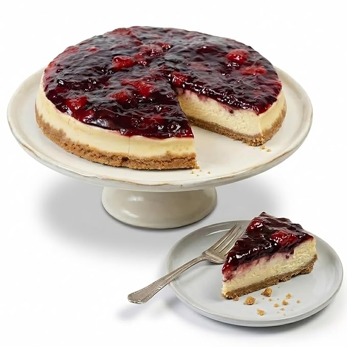 Andy Anand Gluten-Free Wild Berry Cheesecake, 9-Inch, 2.8 lb – Freshly Baked, California Cream Cheese, No Preservatives, Birthday Gift Box - Overture Gifts