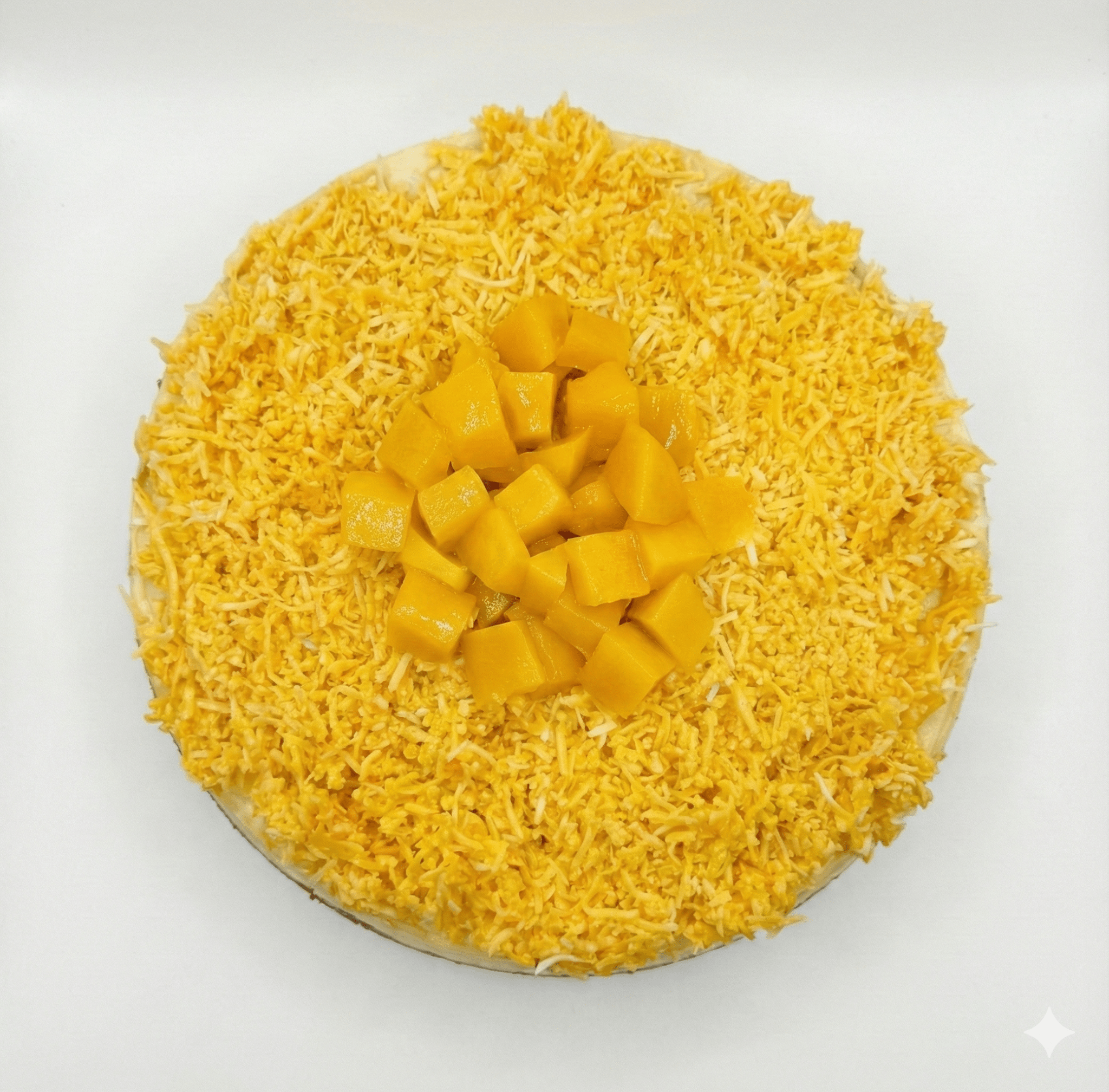 Andy Anand Sugar-Free Coconut Mango Cheesecake, 9-Inch, 2.6 lb – Tropical Flavors, Keto & Diabetic-Friendly, California Cream Cheese Gift - Overture Gifts