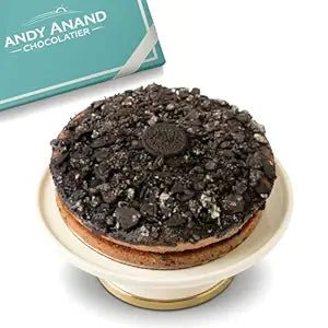Andy Anand Sugar-Free Cookies & Cream Cake, 9-Inch, 2 lb – Award-Winning, All-Natural, Handcrafted, Diabetic-Friendly Birthday Gift Box - Overture Gifts