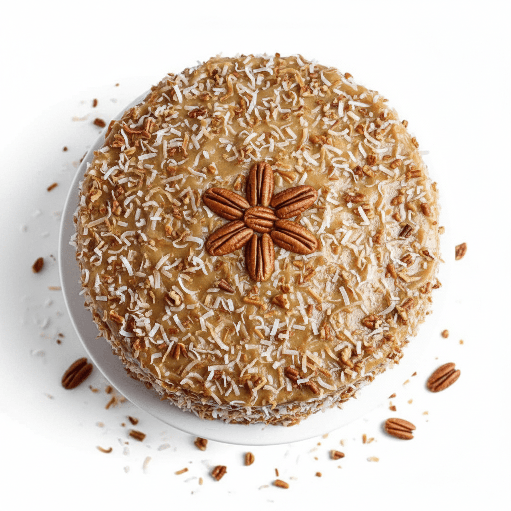 Andy Anand Sugar-Free German Chocolate Cake, 2.4 lb – Belgian Cocoa, Coconut-Pecan Filling, Keto & Diabetic-Friendly Birthday Gift Box - Overture Gifts