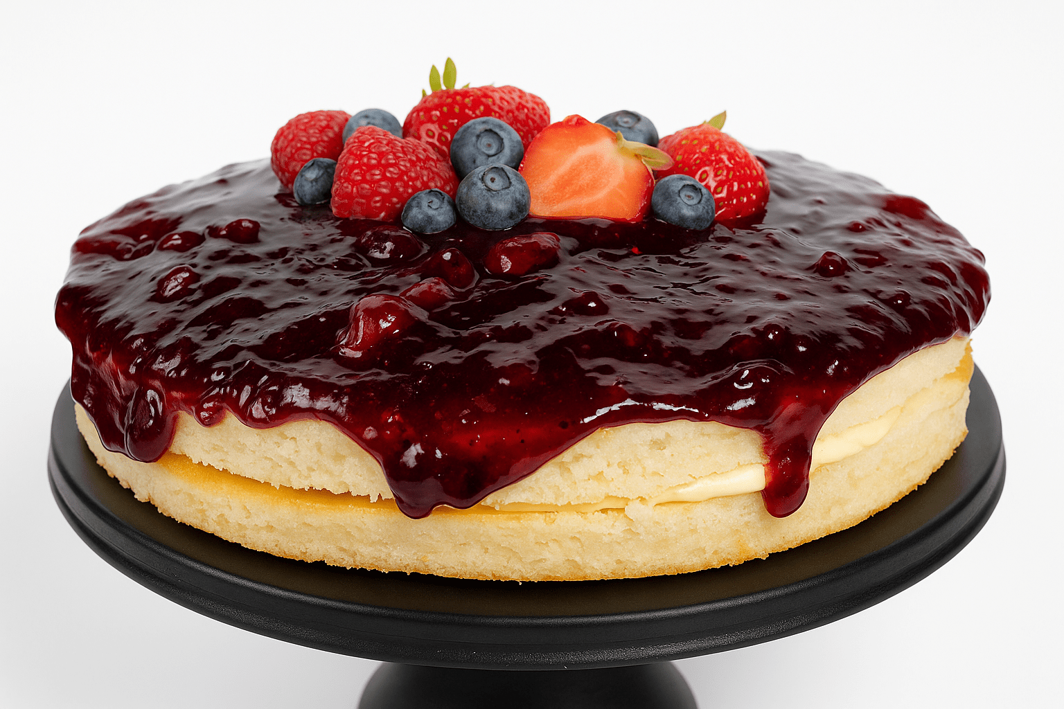 Andy Anand Sugar-Free Gluten-Free Wildberry Cake, 2.5 lb – Keto & Diabetic-Friendly, Mixed Berries, No Preservatives, Birthday Gift Box - Overture Gifts