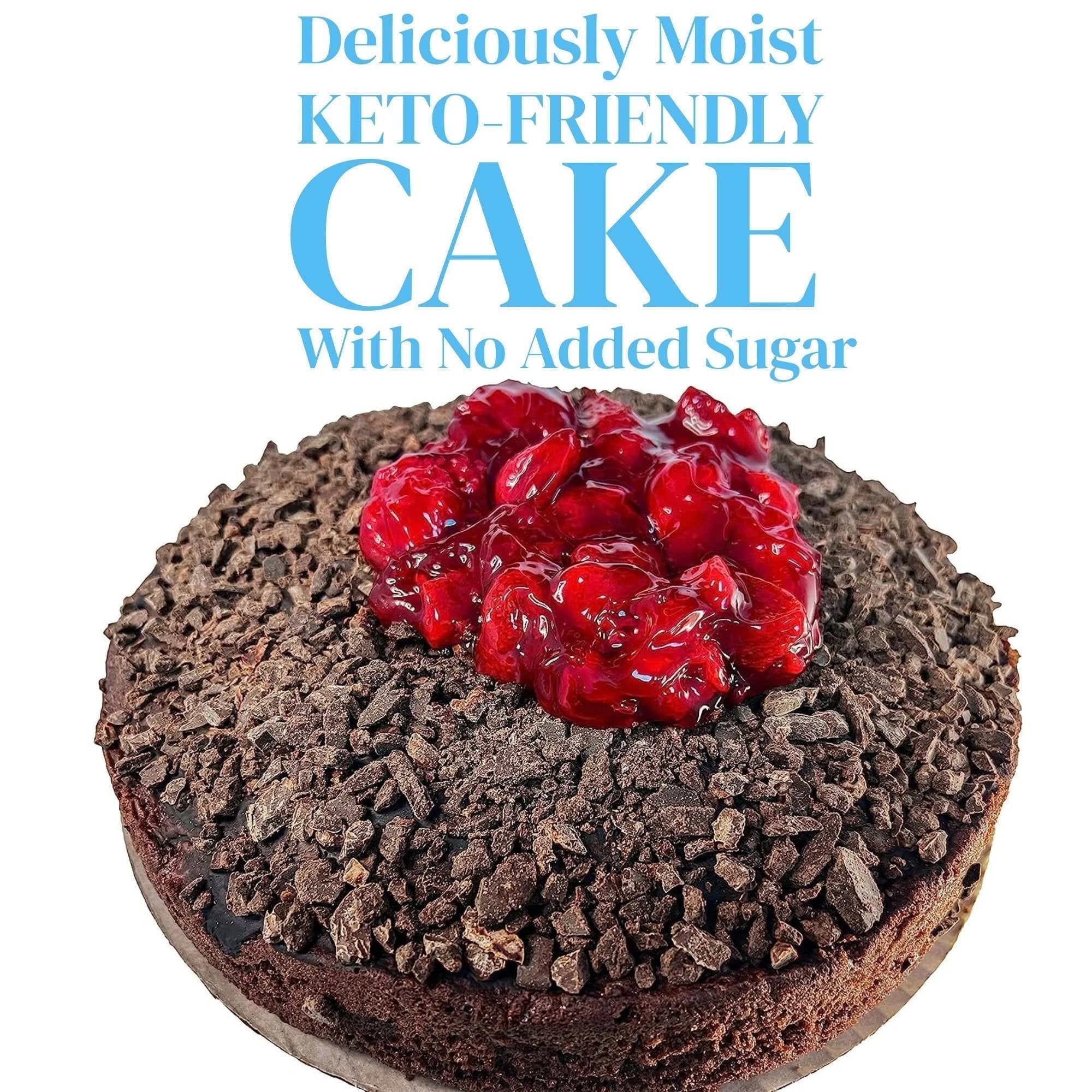 Andy Anand Sugar-Free Keto Chocolate Strawberry Layer Cake, 9-Inch, 2 lb – Diabetic-Friendly, Low-Carb, Birthday & Celebration Gift Box - Overture Gifts