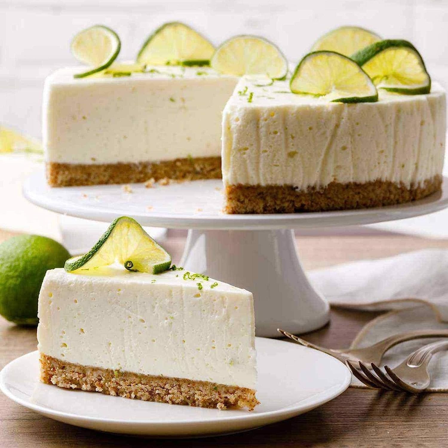 Andy Anand Sugar-Free Key Lime Cheesecake, 9-Inch, 2 lb – No Sugar Added, Diabetic-Friendly, Real California Cream Cheese, Holiday Gift Box - Overture Gifts