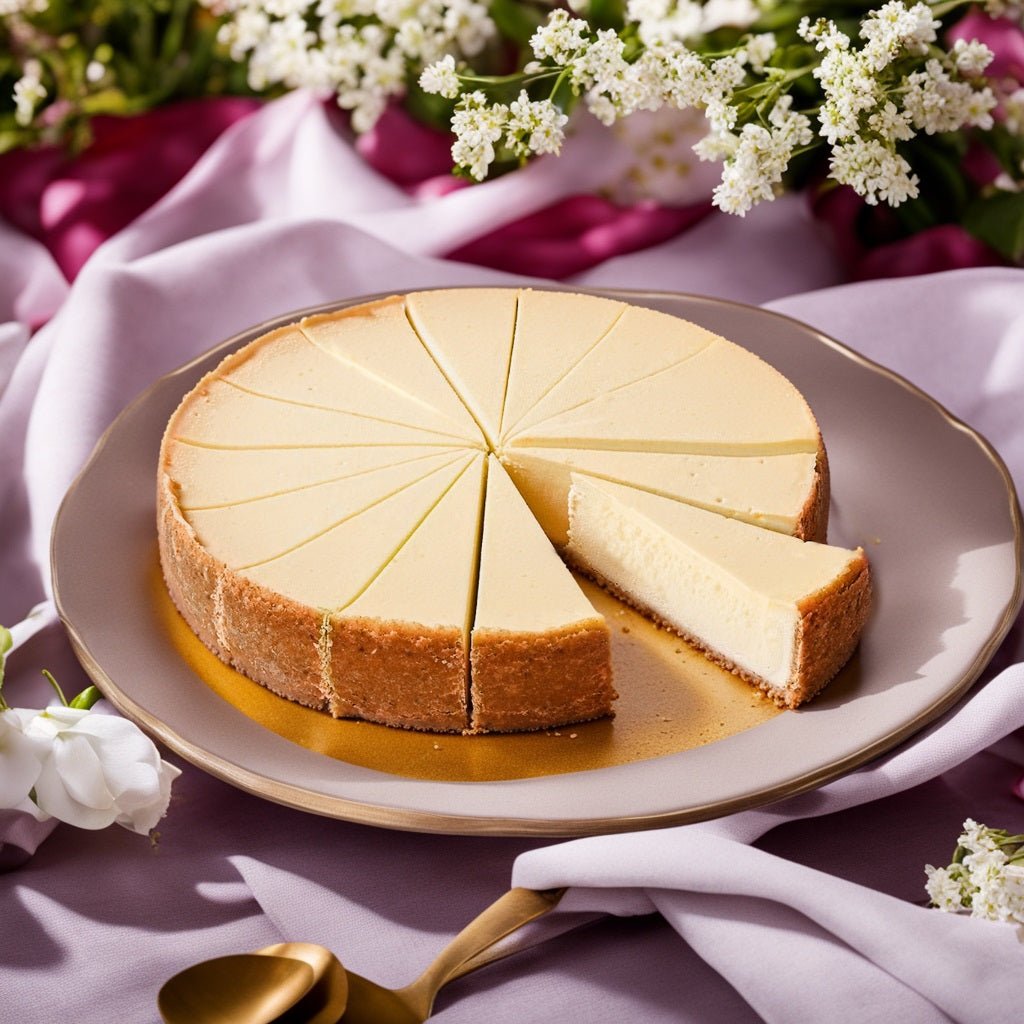 Andy Anand Sugar-Free New York Cheesecake, 9-Inch, 2 lb – Diabetic-Friendly, Low-Carb, No Preservatives, Real California Cream Cheese Gift - Overture Gifts