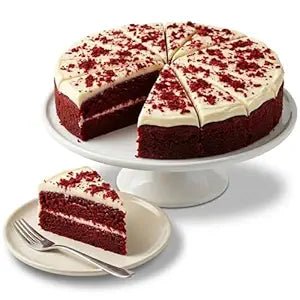 Andy Anand Sugar-Free Red Velvet Cheesecake, 9-Inch, 2 lb – Diabetic-Friendly, California Cream Cheese, No Preservatives, Birthday Gift Box - Overture Gifts