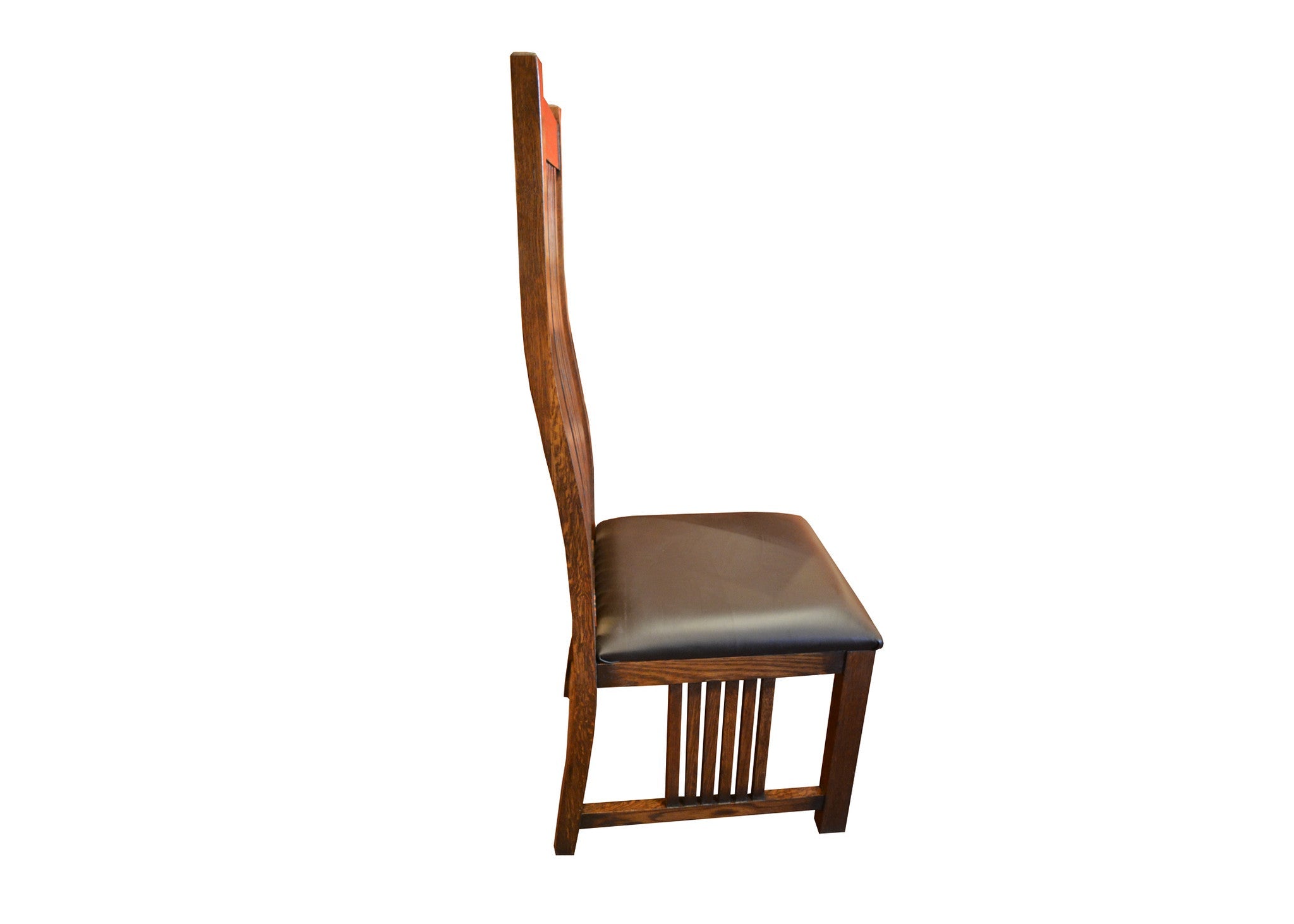 Mission Style Leaf Table-High Back Chair Dining Set-2 Color Available